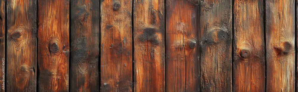 Naklejka premium brown wood texture background with copyspace.