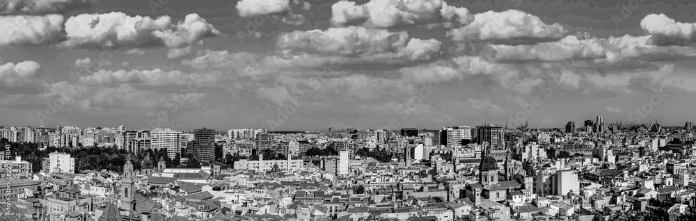 scenic panoramic skyline of Valencia scenic panoramic skyline of Valencia
