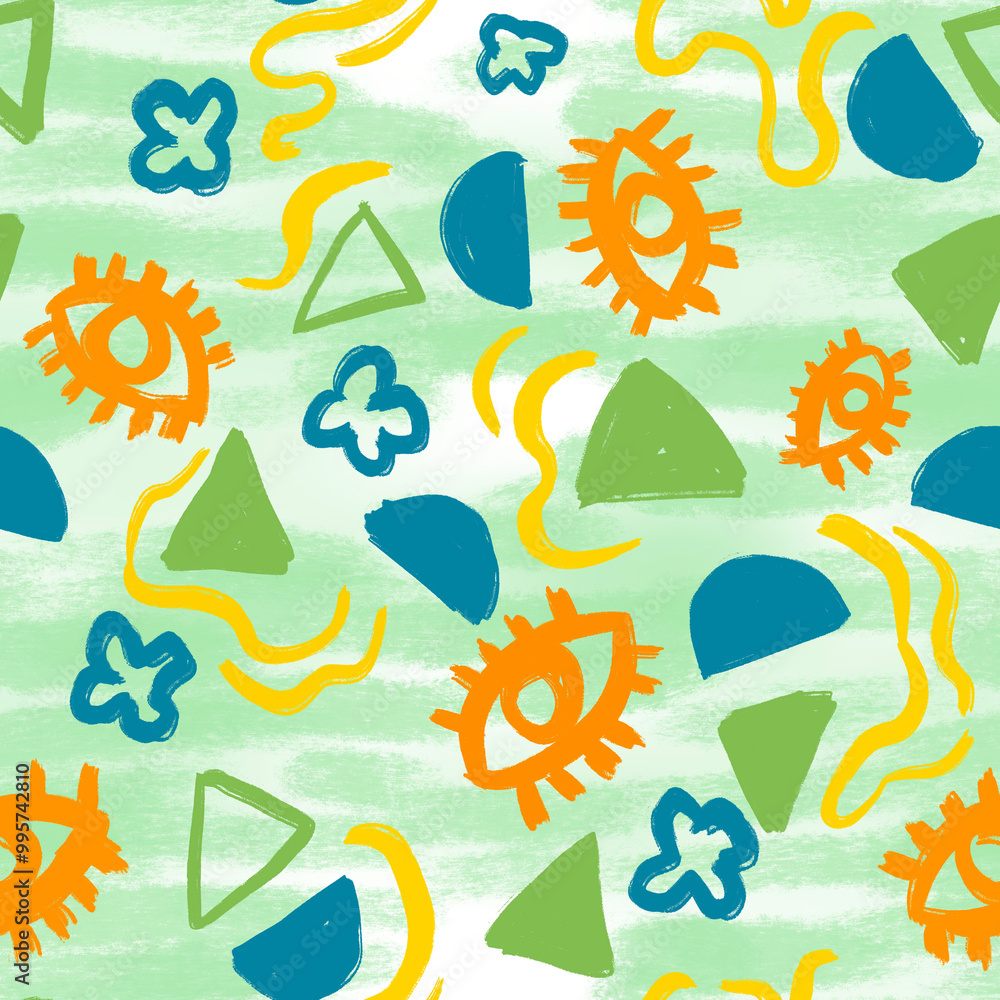 Modern abstract shapes pattern design Modern abstract shapes pattern design