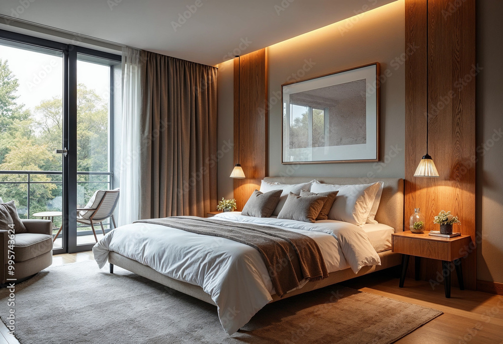 Obraz premium room with bed