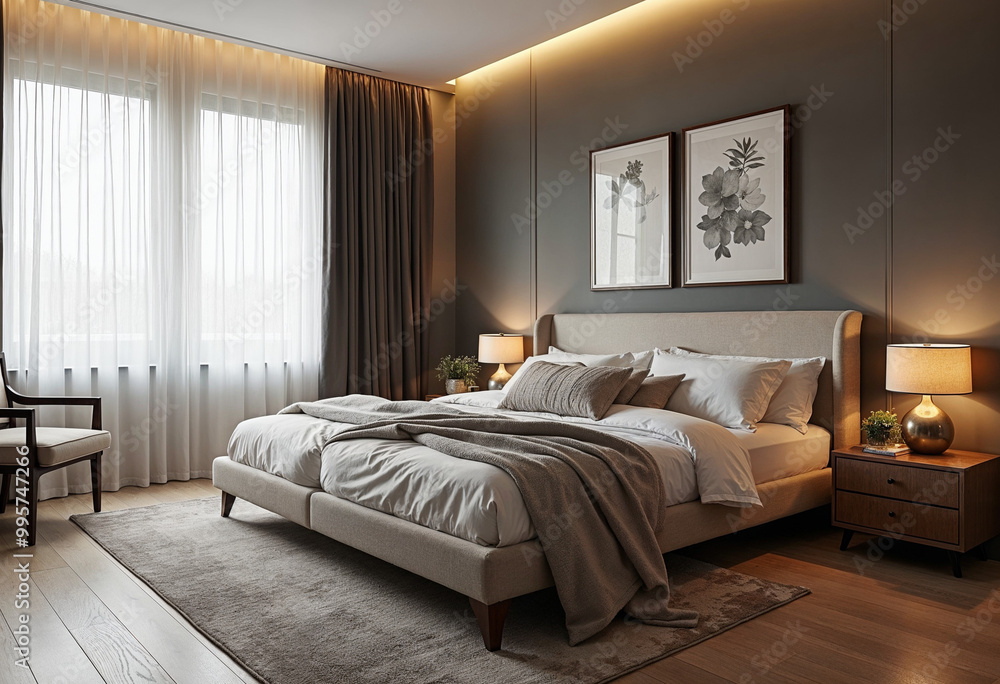Fototapeta premium interior of a bedroom