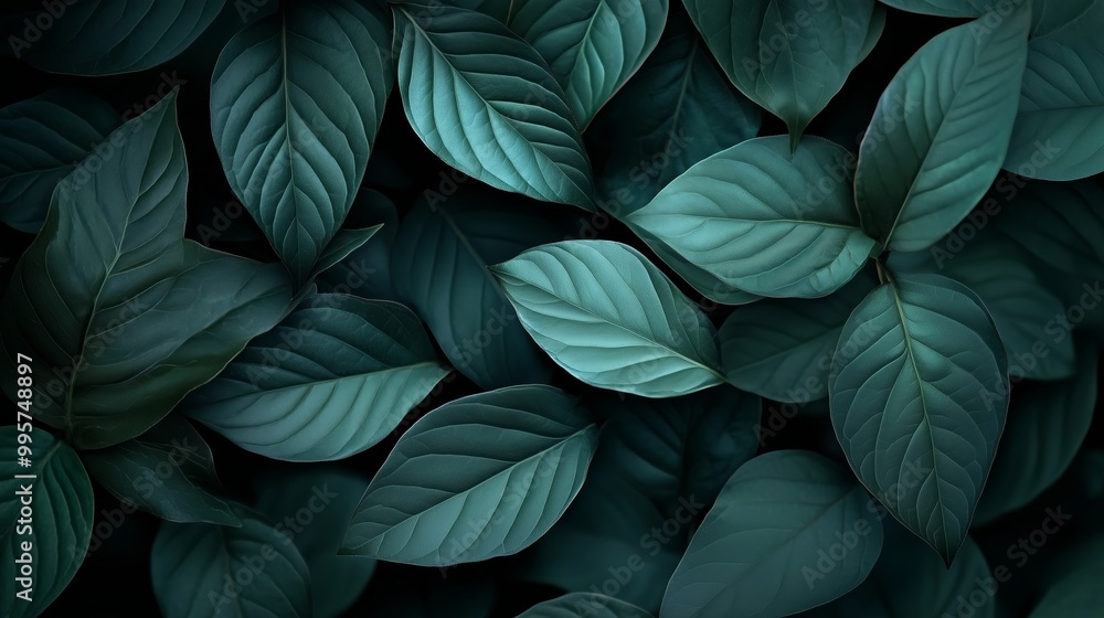 A close-up view of lush green leaves creating a serene backdrop in a natural setting during daylight hours A close-up view of lush green leaves creating a serene backdrop in a natural setting during daylight hours