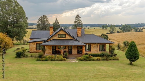 Expansive Rural Farmhouse Acreage with Scenic Countryside Surroundings