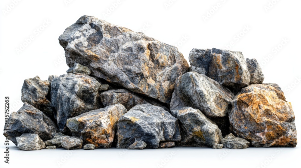 view of rocks stone and rocky cliff part on white background isolate view of rocks stone and rocky cliff part on white background isolate