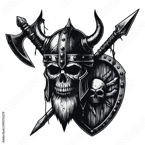 king helmet with spear and clade eps file