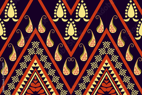 Geomagnetic native pattern Fabric Abstract Patterns, Hand American Tribal ethnic design Backgrounds, Modern Tribal  for Rugs, Pillow Cases, Shirts, Pants and more.