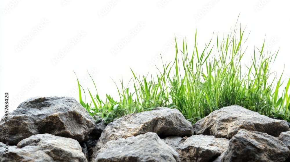 green glass or tree growing between rocks green glass or tree growing between rocks
