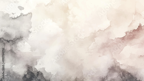 Abstract horizontal watercolor background. Hand drawn vector texture. Brush stroked painting pastel color watercolour