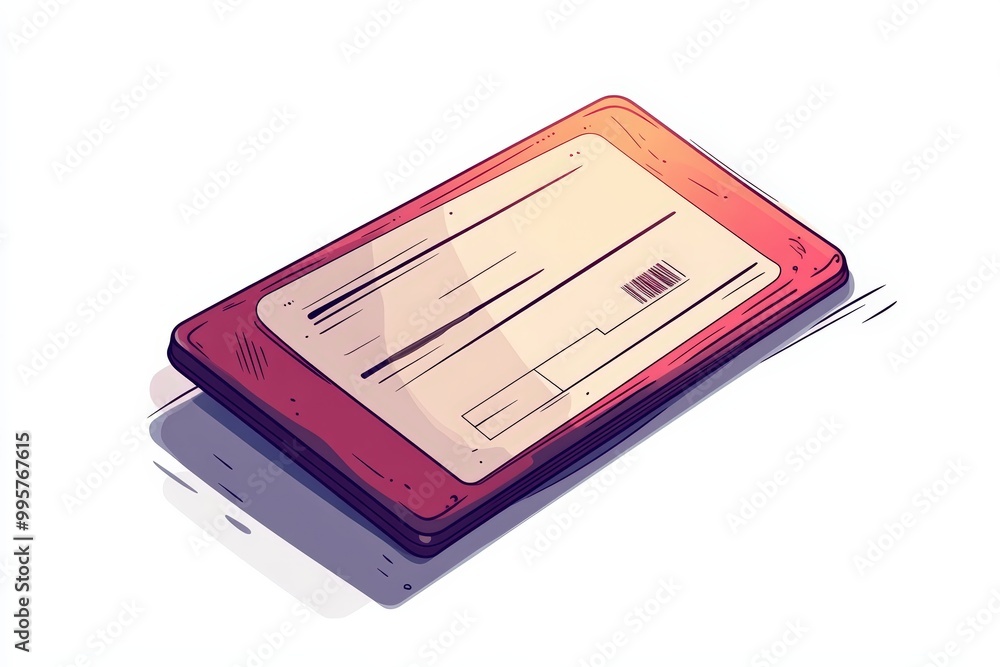 Illustration of a credit card on a white isolated background. Illustration of a credit card on a white isolated background.