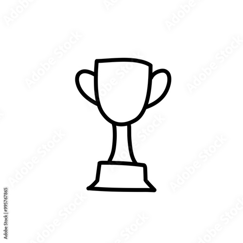 hand drawn trophy icon
