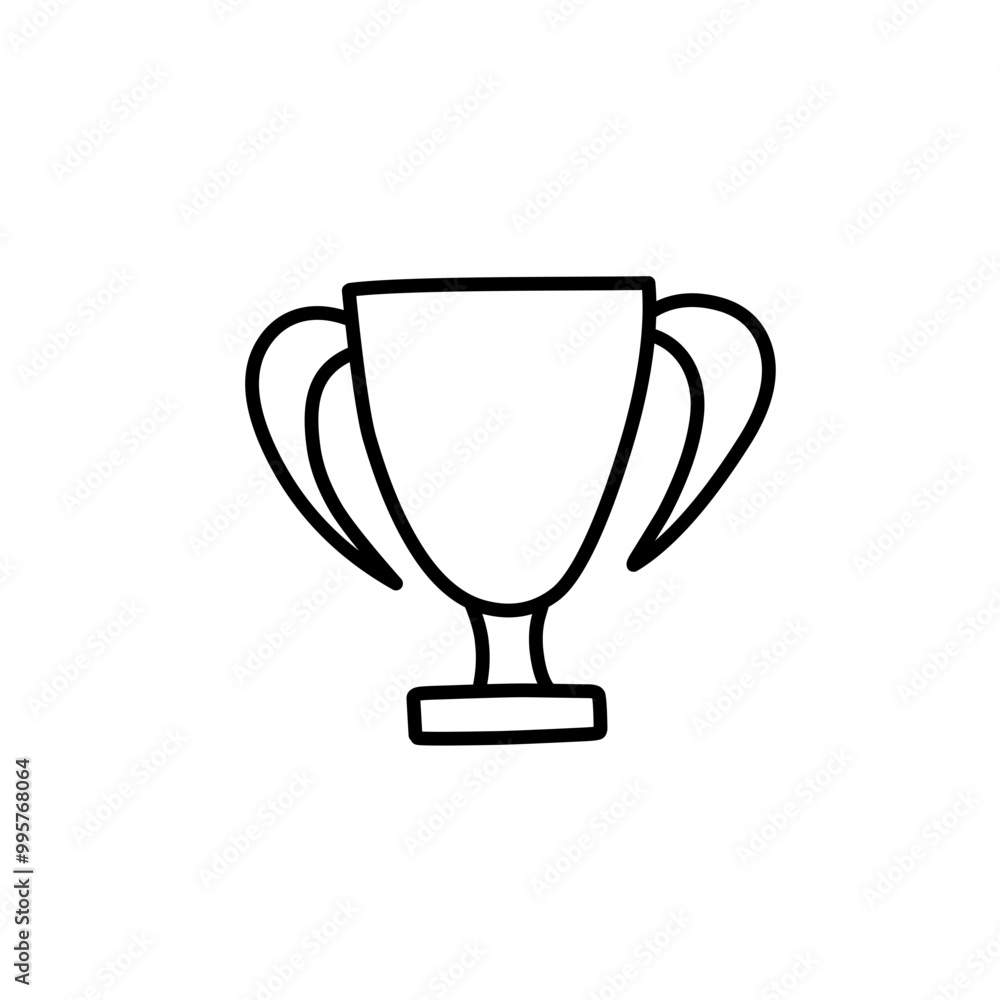 hand drawn trophy icon hand drawn trophy icon