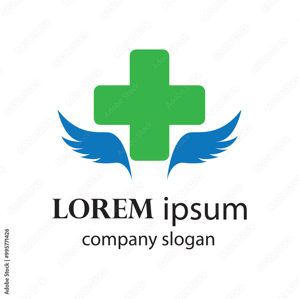 Fototapeta premium hospital and health clinic logo design