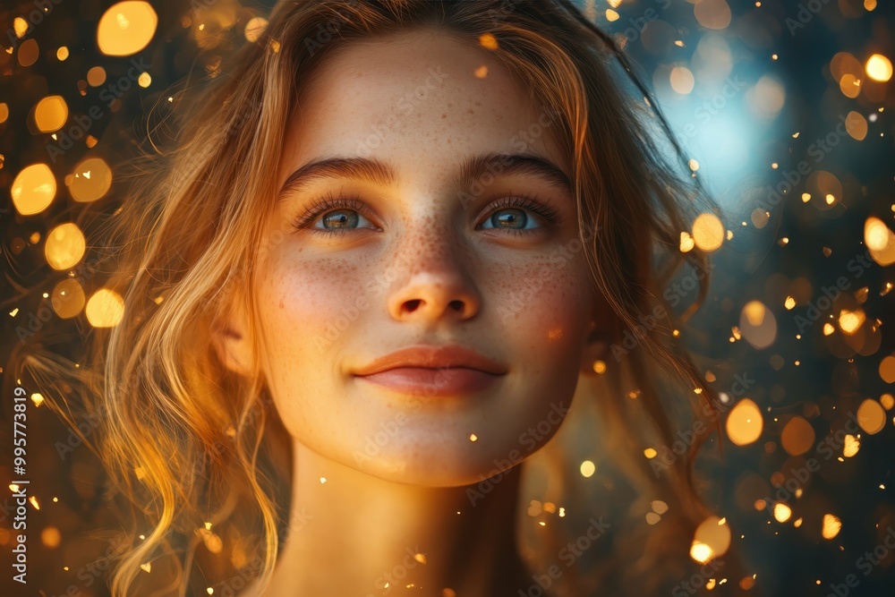 A young woman looking confidently into the distance with a sense of empowerment and purpose. A young woman looking confidently into the distance with a sense of empowerment and purpose.