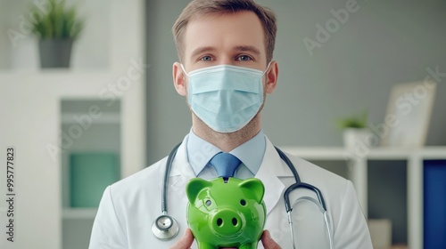 The Doctor with Piggy Bank photo