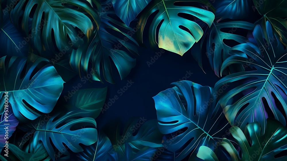 Tropical Leaves Background Tropical Leaves Background