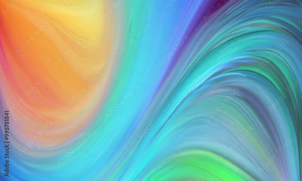 Abstract Art with Swirling Rainbow Colors Abstract Art with Swirling Rainbow Colors