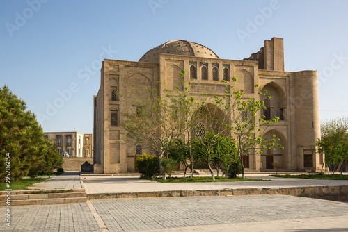 Nadir Divan Begi Khanaka in historic center of Bukhara photo