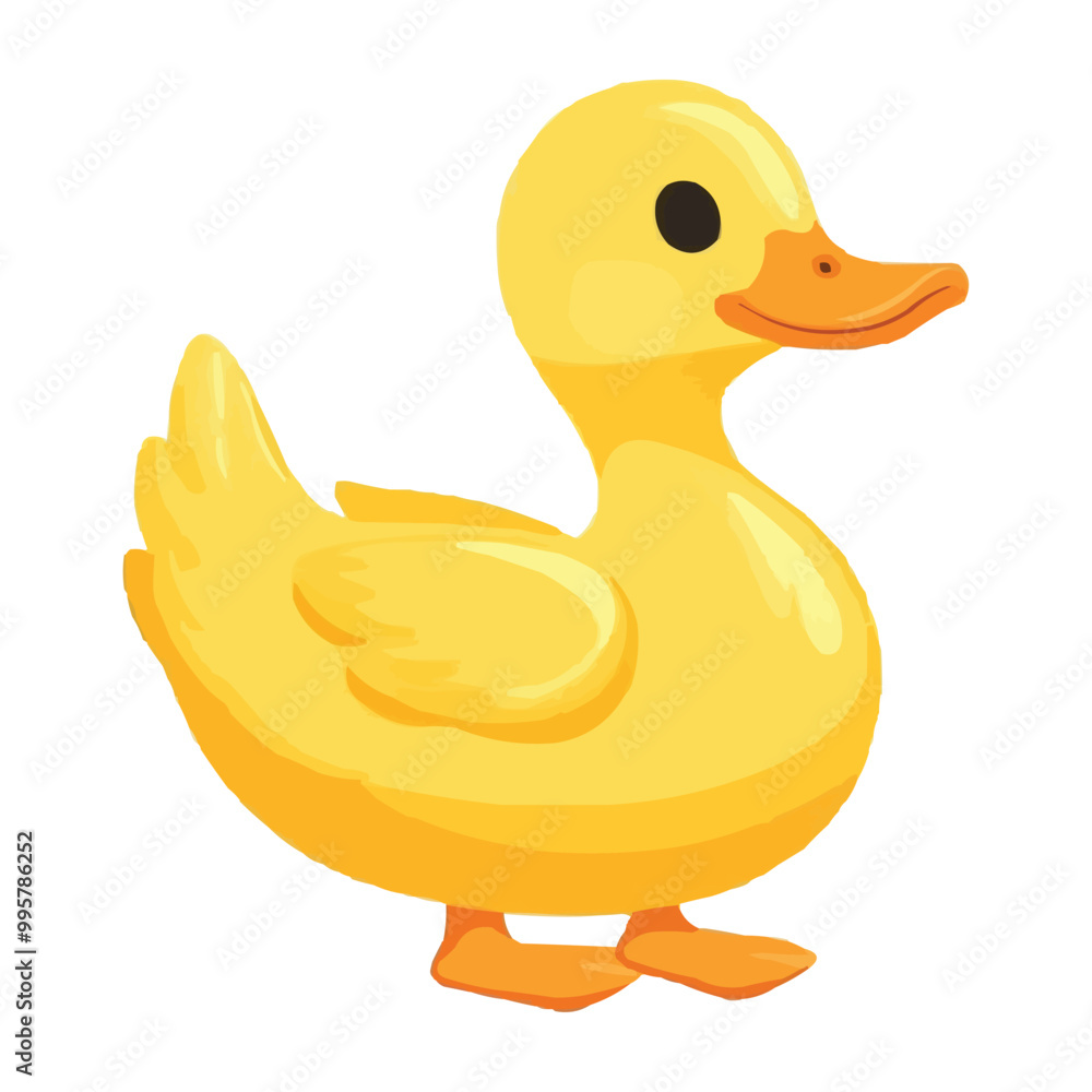 simple cartoon-style yellow rubber duck vector clip art on a white background simple cartoon-style yellow rubber duck vector clip art on a white background