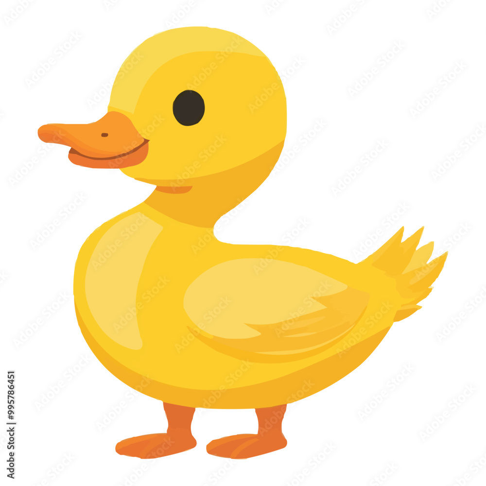 simple cartoon-style yellow rubber duck vector clip art on a white background simple cartoon-style yellow rubber duck vector clip art on a white background