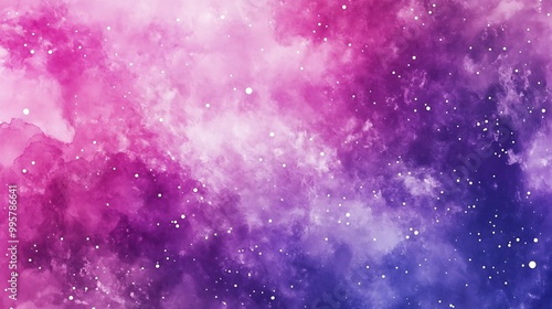 Cosmic Watercolor Background