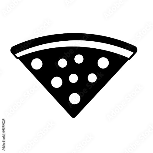 Margherita pizza on white background