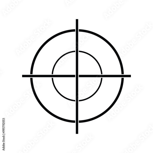 simple and unique bullseye target icon