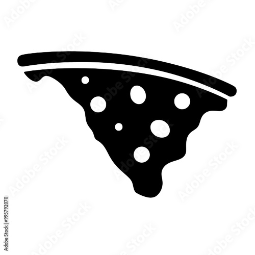 Margherita pizza on white background