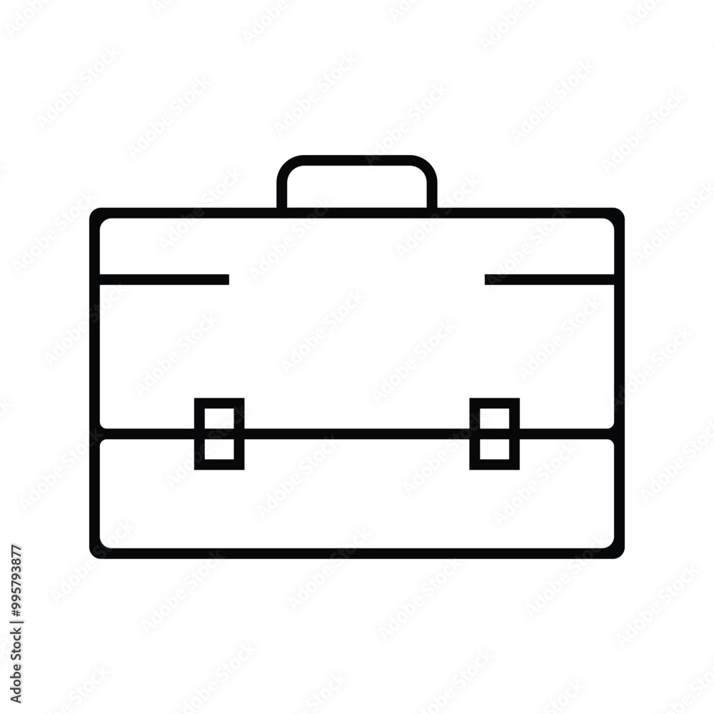 unique and elegant briefcase icon unique and elegant briefcase icon