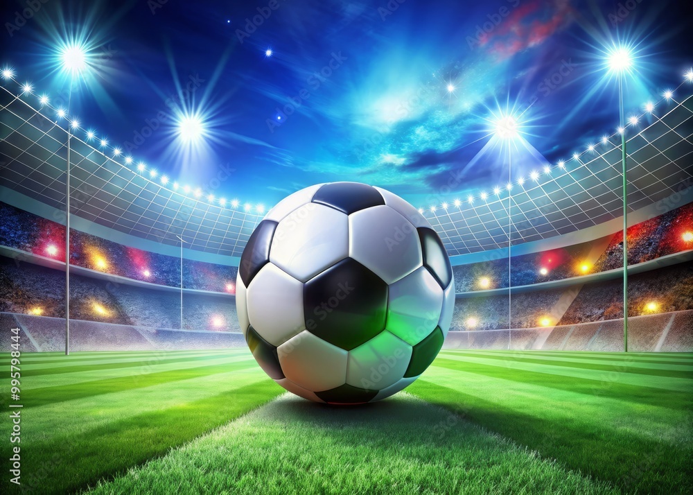 Naklejka premium Dynamic soccer clipart featuring colorful elements perfect for graphic design, sports activities, and educational
