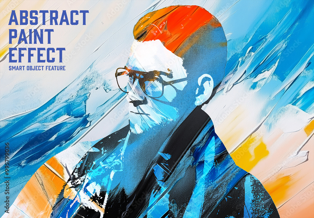Abstract Art Effect with Generative AI Stock Template | Adobe Stock