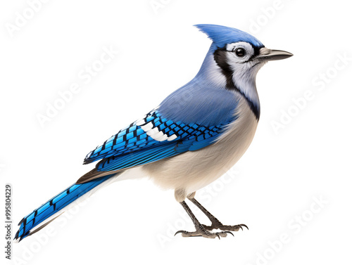 a blue and white bird photo