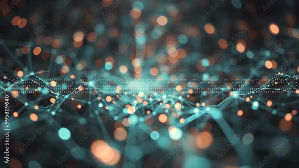 Abstract Digital Network Visualization Abstract Digital Network Visualization