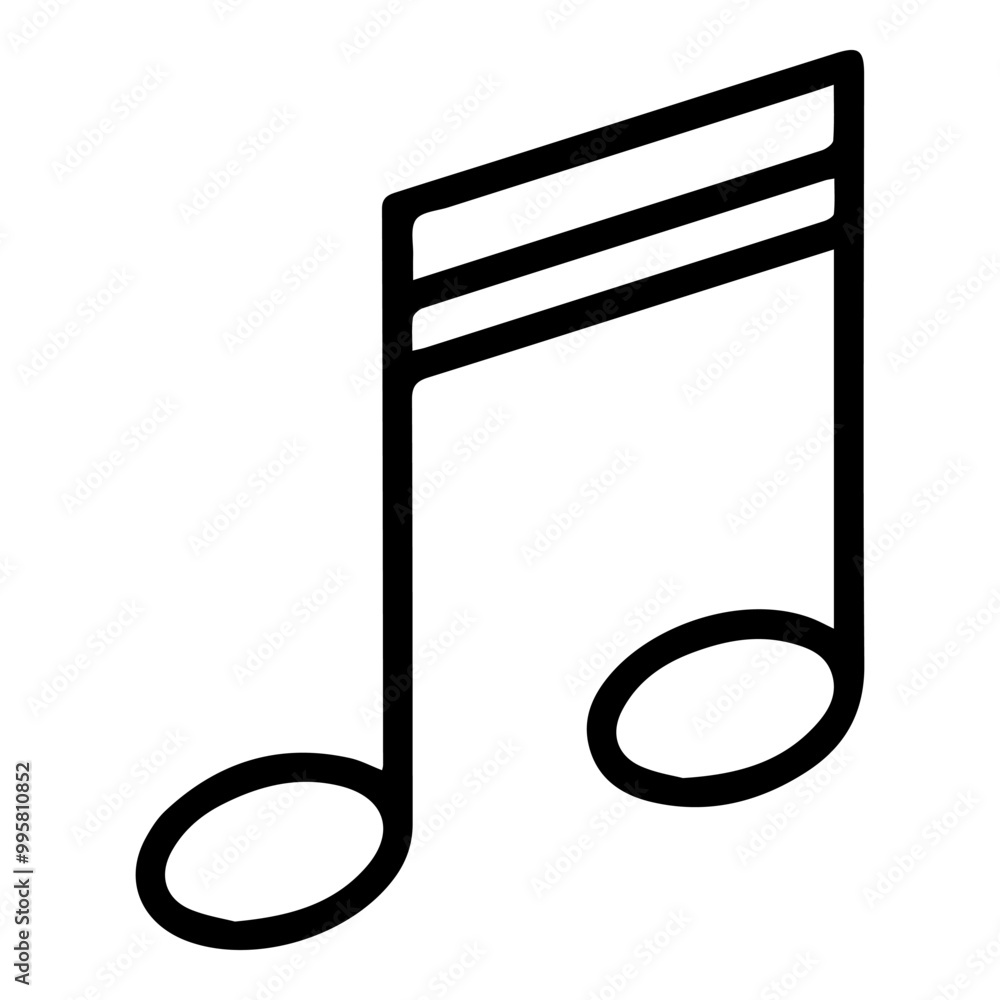 Music Note Sign Illustration Icon. Music Singing Vector Symbol. Music Note Sign Illustration Icon. Music Singing Vector Symbol.