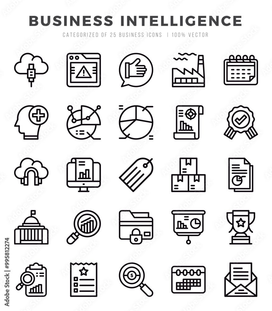 Business Intelligence icon pack for your website. mobile. presentation. and logo design. Business Intelligence icon pack for your website. mobile. presentation. and logo design.