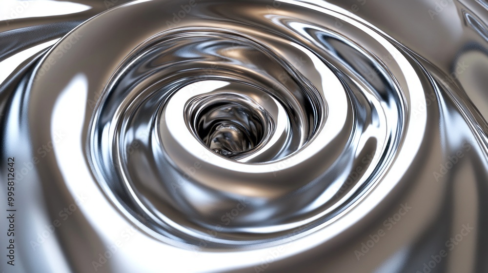 A mesmerizing close-up of metallic swirls with a shiny, reflective surface, creating an entrancing illusion of depth. A mesmerizing close-up of metallic swirls with a shiny, reflective surface, creating an entrancing illusion of depth.