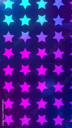 portrait beautiful blue and purple gradient stars electronic neon ray energy abstract, abstract technology looping background animation