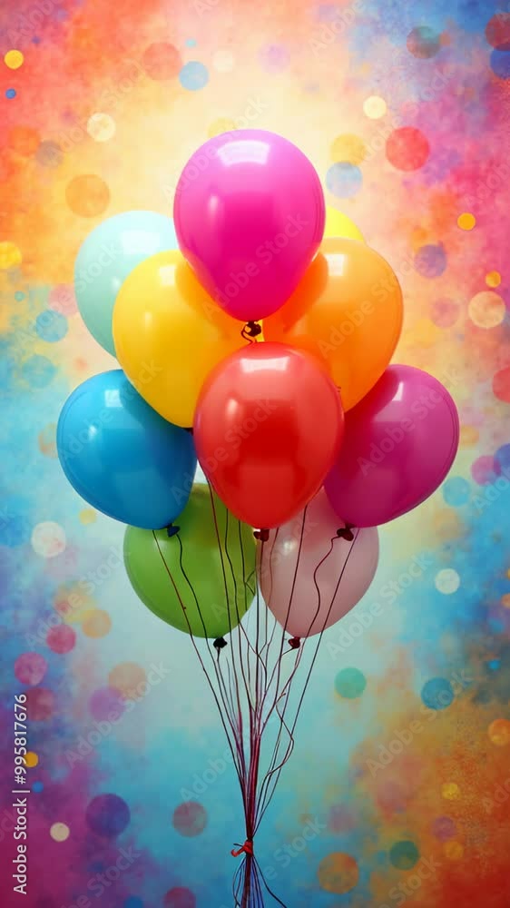 Lots of balloons on a colorful background. Balloon animation Lots of balloons on a colorful background. Balloon animation