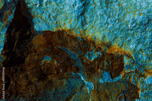 crystalline ore in the rocky mountains, rare earth mining.