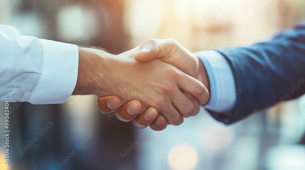 Business Partners Shaking Hands in Celebration Business Partners Shaking Hands in Celebration