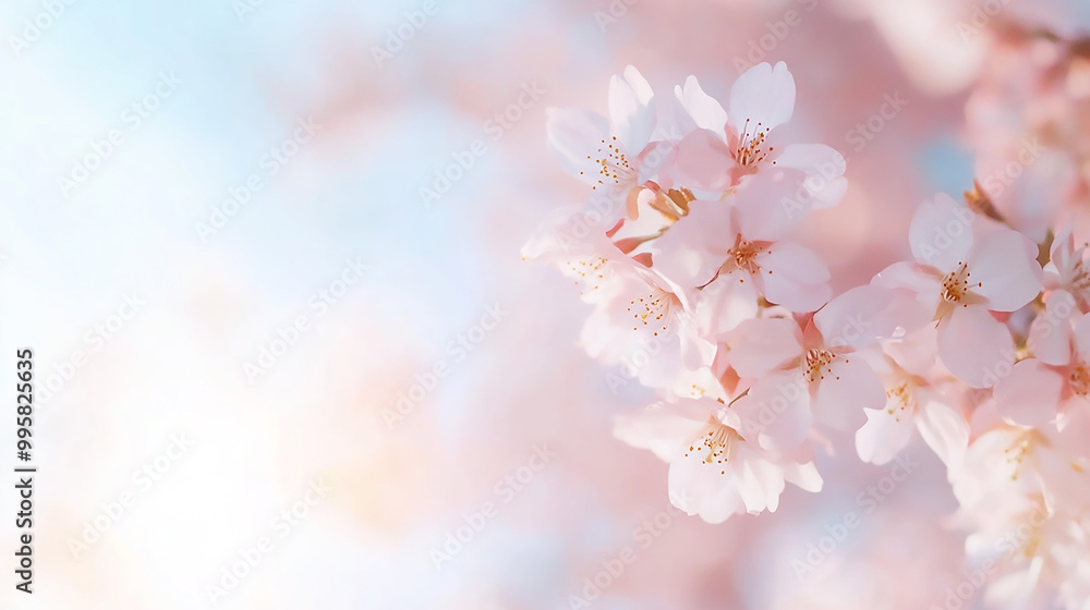 Cherry blossom trees in soft focus, pastel pink flowers with warm spring sunlight, serene and seasonal. Cherry blossom trees in soft focus, pastel pink flowers with warm spring sunlight, serene and seasonal.
