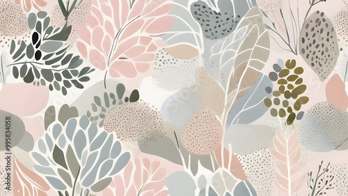 seamless pattern with flowers