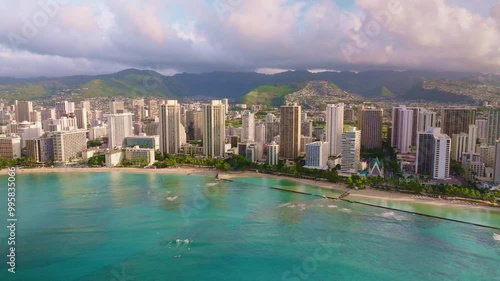 Coastline of Honolulu, Hawaii