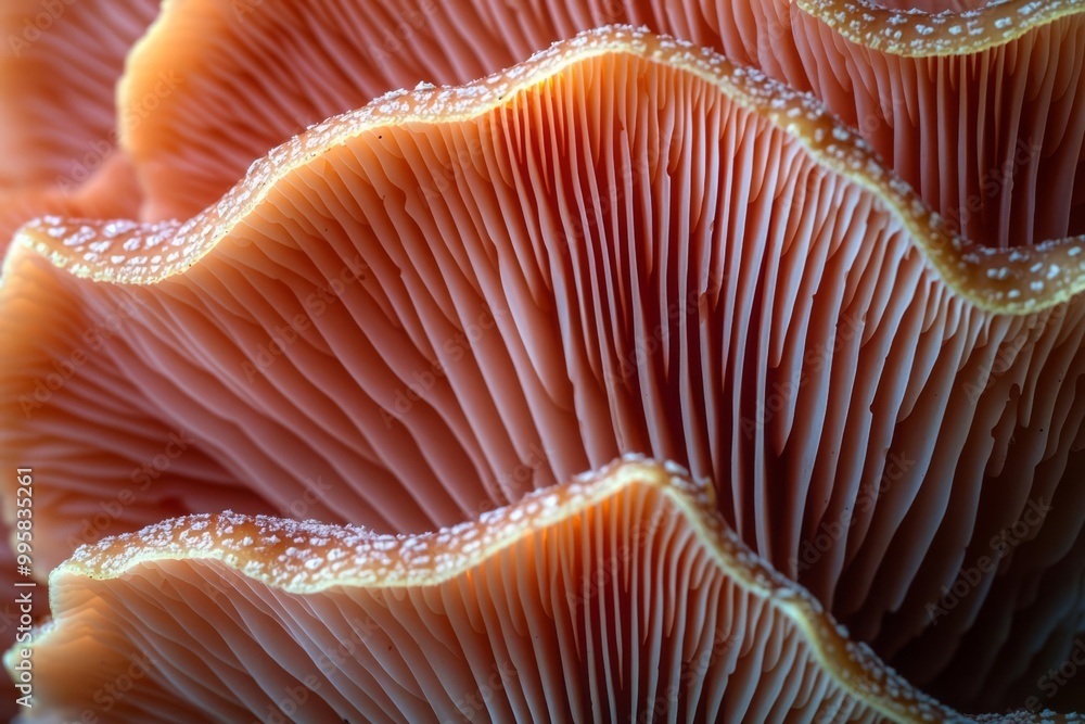 Large close up of a pink oyster mushroom , isolated on white background, , copy space for text, Large close up of a pink oyster mushroom , isolated on white background, , copy space for text,