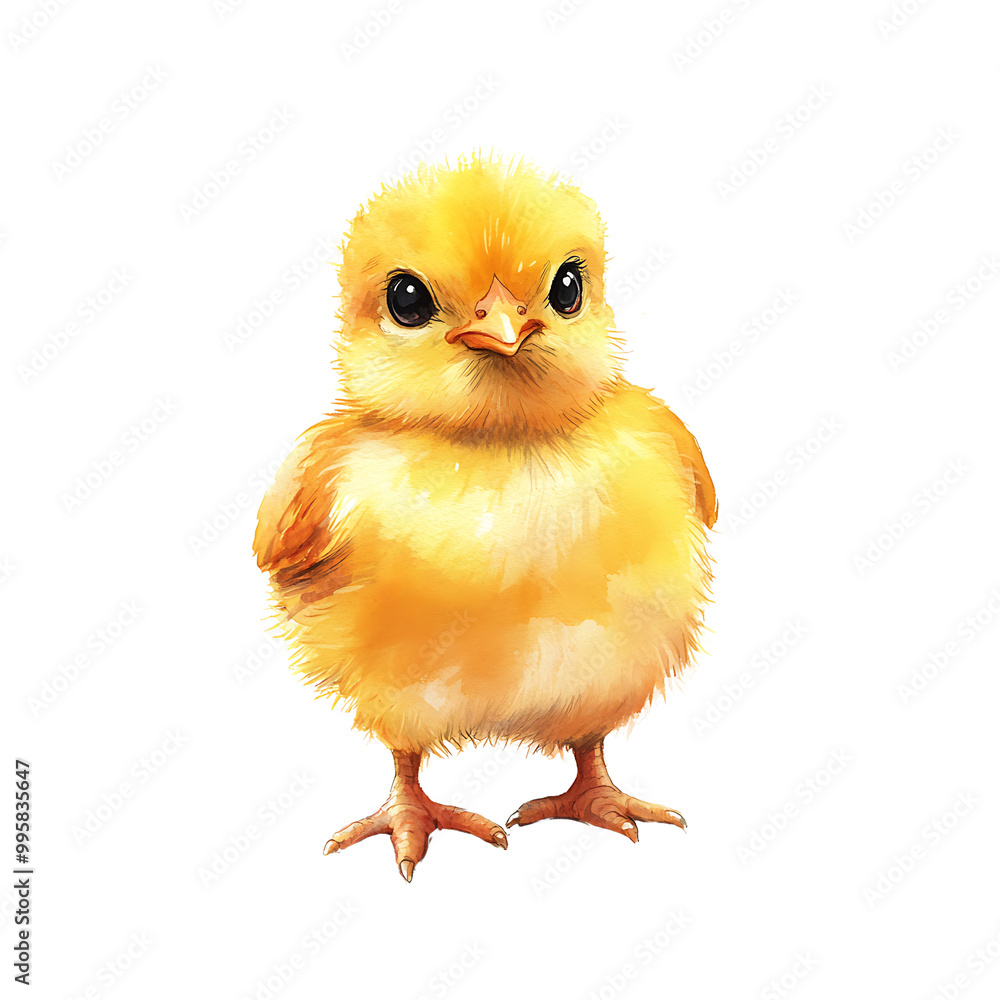 Obraz premium baby chicken isolated on white