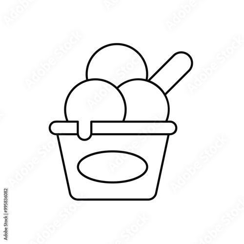 tub line icon with white background vector stock illustration
