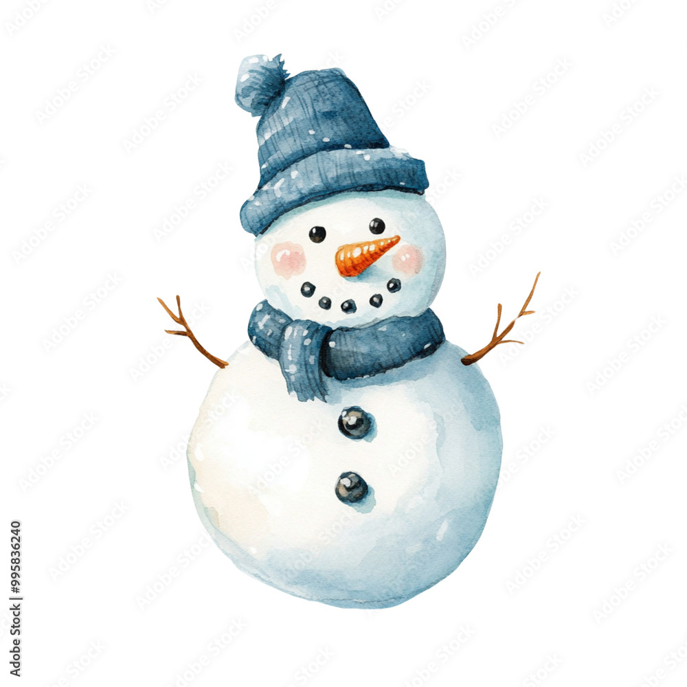 snowman isolated on white background snowman isolated on white background