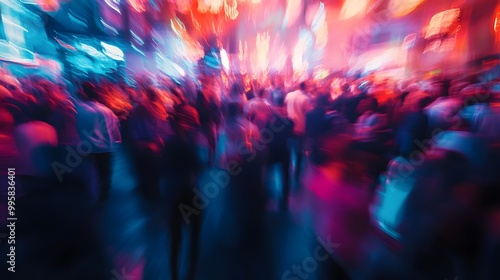 abstract blurred event with people for background. 