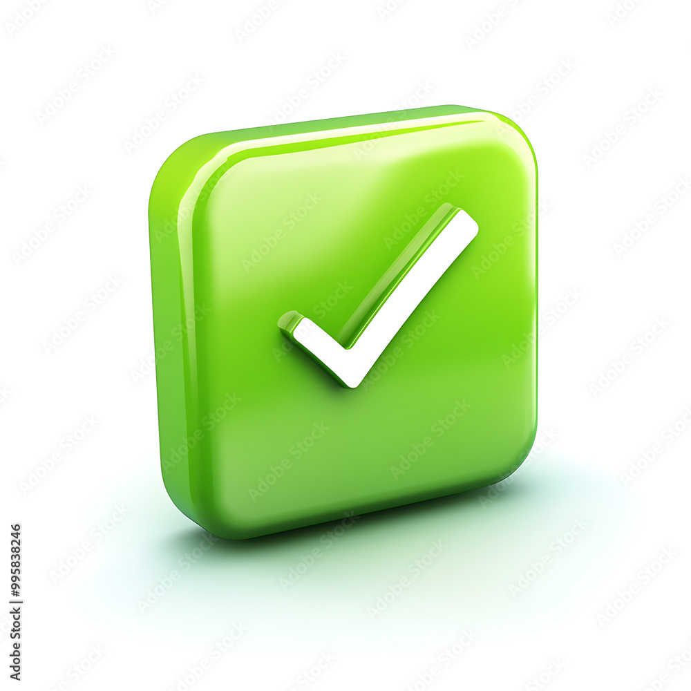 A green approval icon, typically represented with a checkmark or tick, symbolizing confirmation, success, or a positive action. A green approval icon, typically represented with a checkmark or tick, symbolizing confirmation, success, or a positive action.