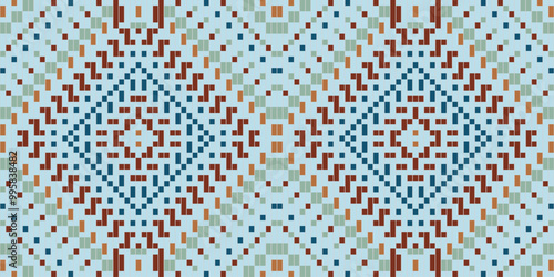 Baroque Traditional Indian Melodic Patternfolk Embroidery, Aztec Geometric Ornament Print. Design for Carpet, Wallpaper, Clothing, Wrapping, Fabric