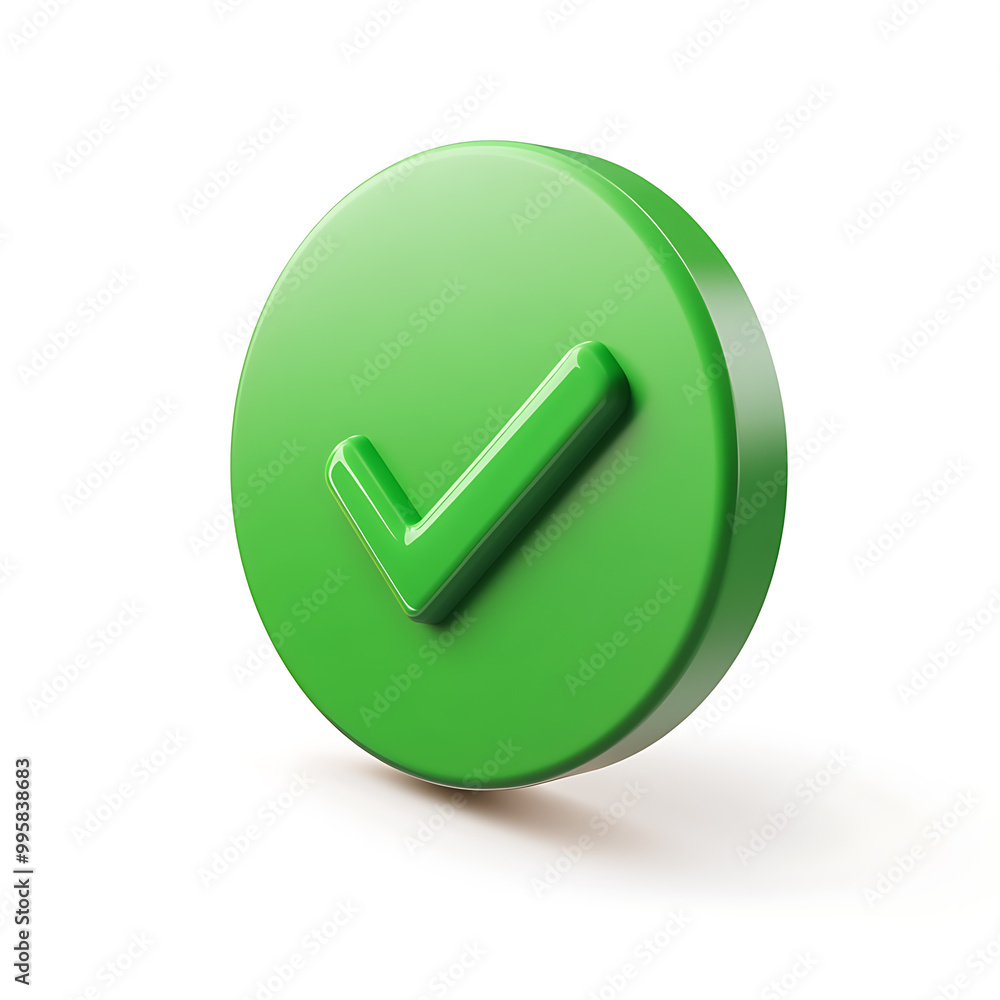 A green approval icon, typically represented with a checkmark or tick, symbolizing confirmation, success, or a positive action. A green approval icon, typically represented with a checkmark or tick, symbolizing confirmation, success, or a positive action.